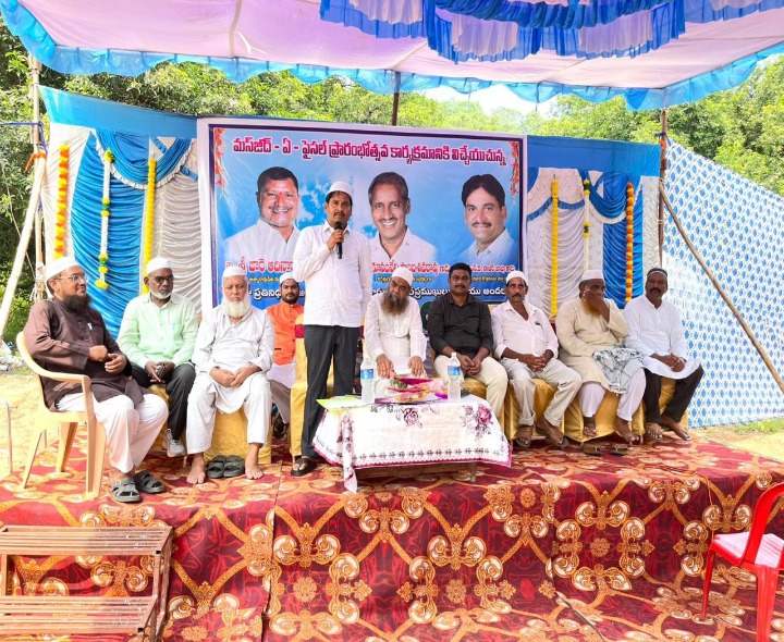 నూతన మజీద్‌ను ప్రారంభించిన ఎస్కే సాబీర్ పాషా