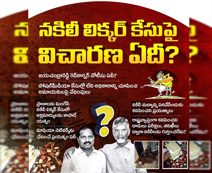 నకిలీ లిక్కర్ కేసుపై విచారణ ఏది?: YCP