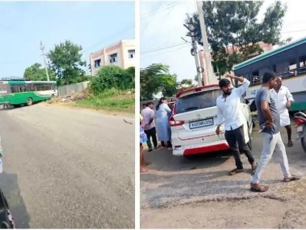 ఆర్టీసీ బస్సు అదుపుతప్పి ప్రమాదం