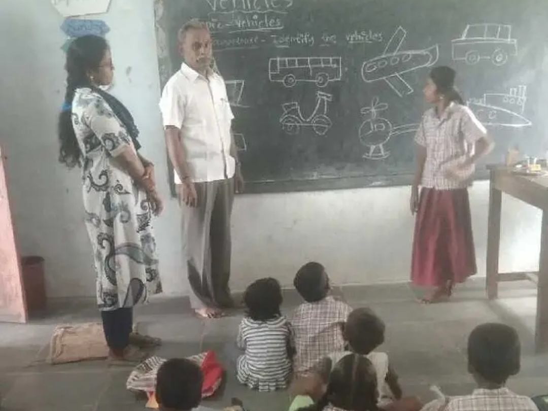 ప్రభుత్వ పాఠశాలను ఆకస్మిక తనిఖీ చేసిన ఎంఈఓ