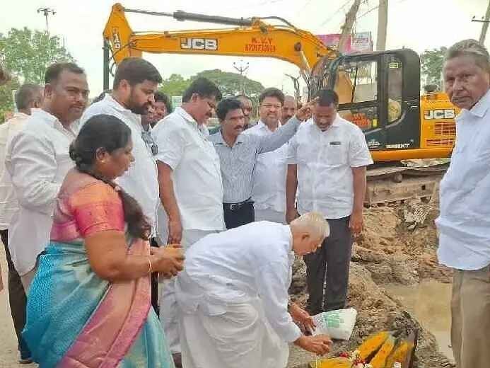 రూ.5 కోట్లతో బైపాస్ రోడ్డు విస్తరణ పనులు