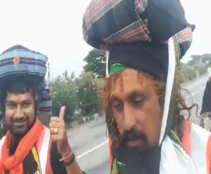మంథని నుంచి శబరిమల మహా పాదయాత్ర ప్రారంభం