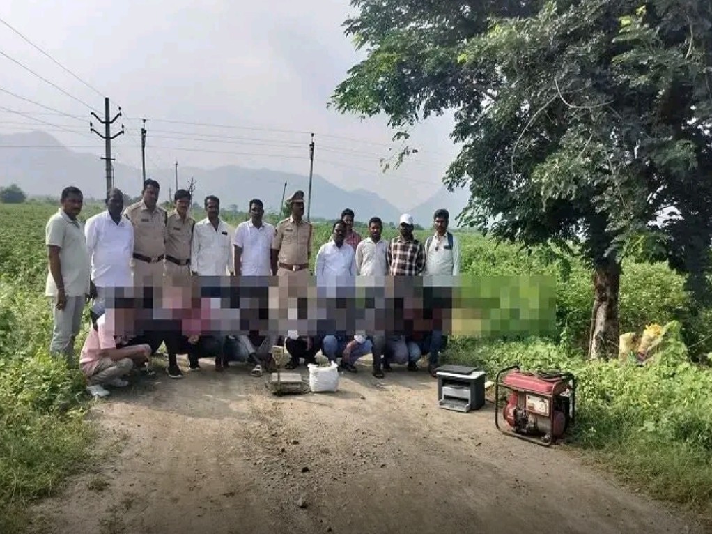జీ. కొండూరులో 9 మంది గంజాయి నిందితులు అరెస్ట్