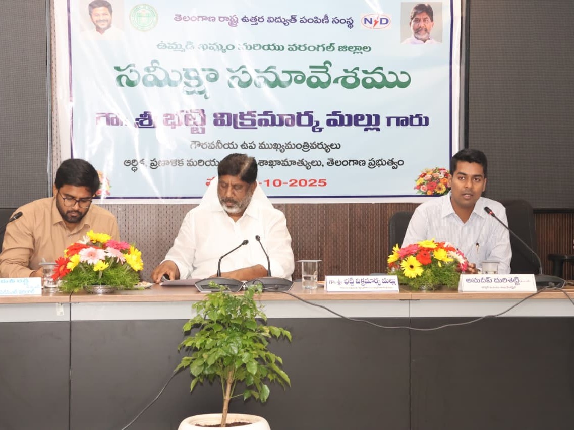 విజన్ 2047 అమలులో విద్యుత్ శాఖ కీలక పాత్ర: Dy.CM