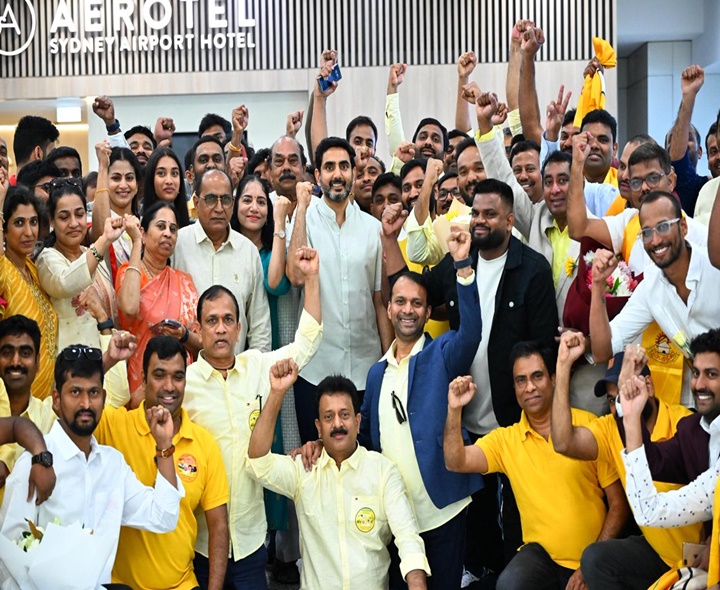 ఆస్ట్రేలియాకు చేరుకున్న మంత్రి లోకేష్