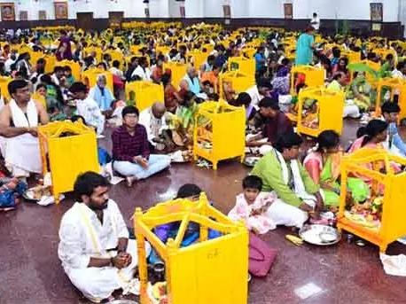 యాదగిరిగుట్టలో సత్యనారాయణ వ్రతాలకు ప్రత్యేక ఏర్పాట్లు