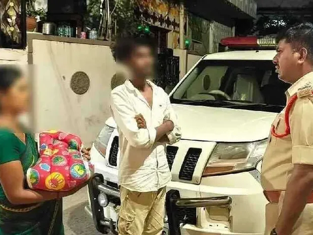 తల్లి ఒడికి చేరిన 4 రోజుల శిశువు