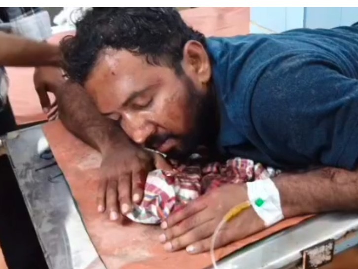 పెద్దమండెంలో రోడ్డు ప్రమాదం.. నలుగురికి గాయాలు