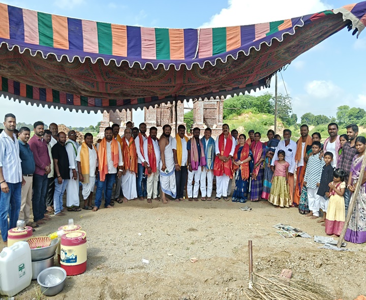 కాలభైరవ స్వామి దేవస్థానానికి భూమి పూజ
