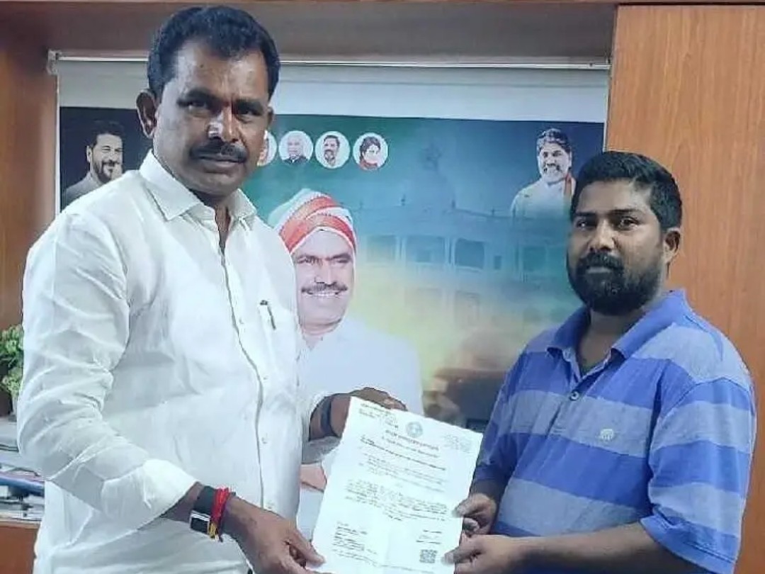 అనారోగ్య బాధితుడికి ఎల్వోసీ అందజేసిన ఎమ్మెల్యే