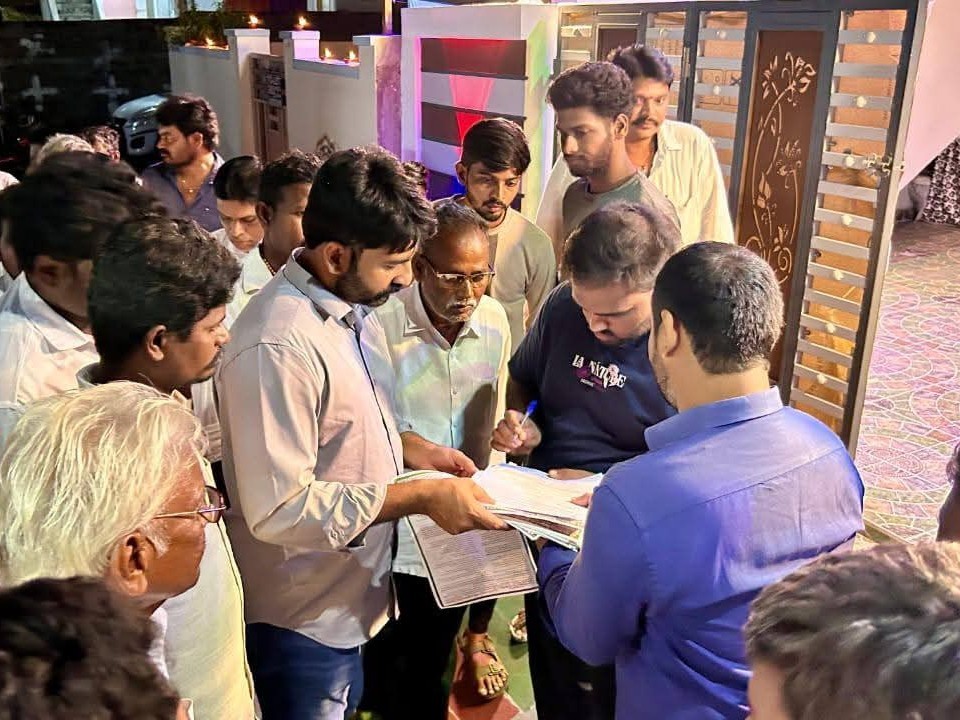 నరసింగపాడులో కోటి సంతకాల సేకరణ