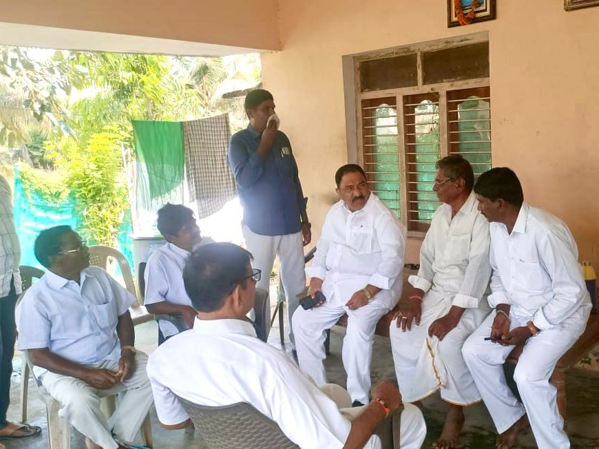 మాజీ ప్రెసిడెంట్ జగదీష్‌ని పరామర్శించిన మాజీ MLA