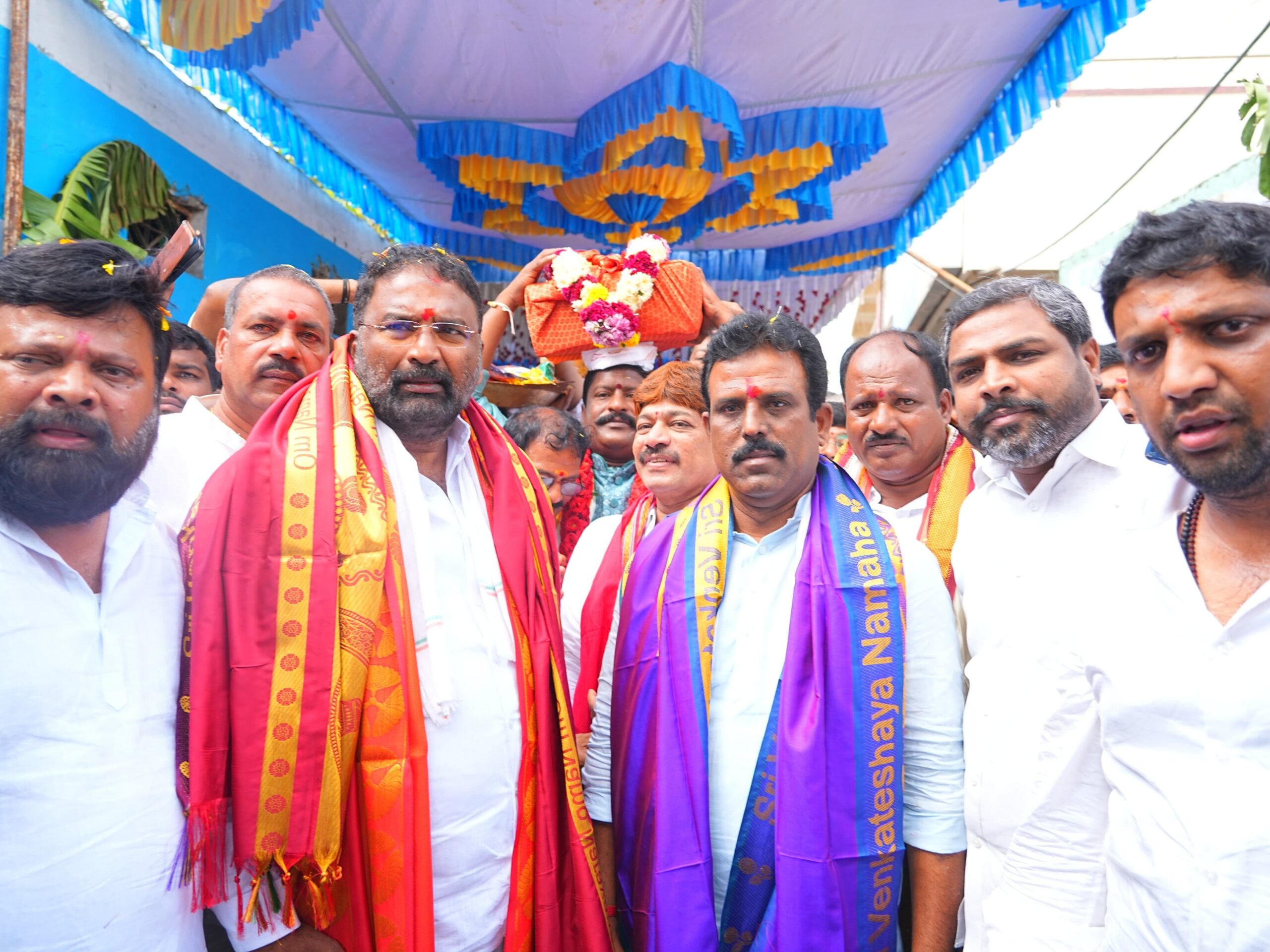 కురుమూర్తి స్వామి పూజ కార్యక్రమంలో మంత్రి, ఎమ్మెల్యే