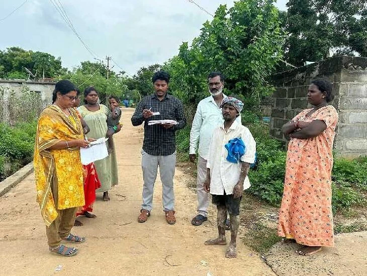 గిరిజనుల ఇళ్ల నిర్మాణానికి సర్వే