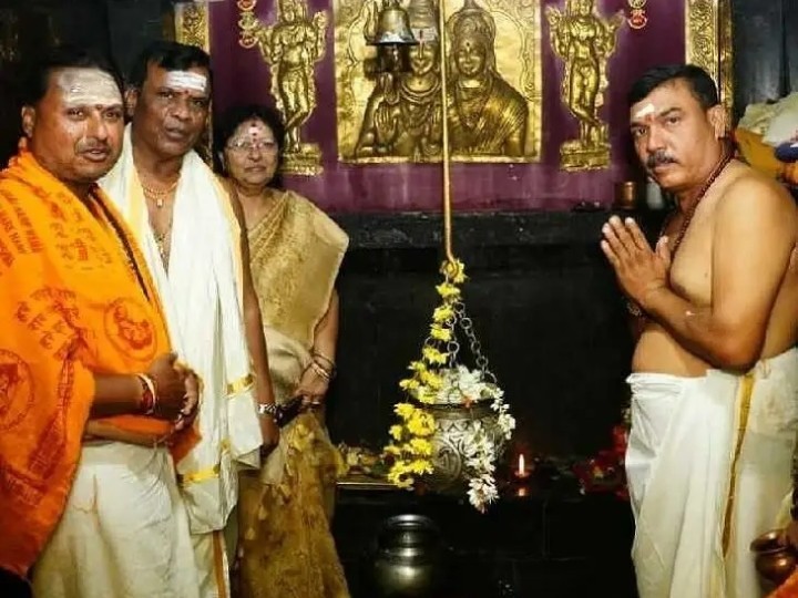 శంభుని గుడిలో సతీసమేతంగా MLA పూజలు