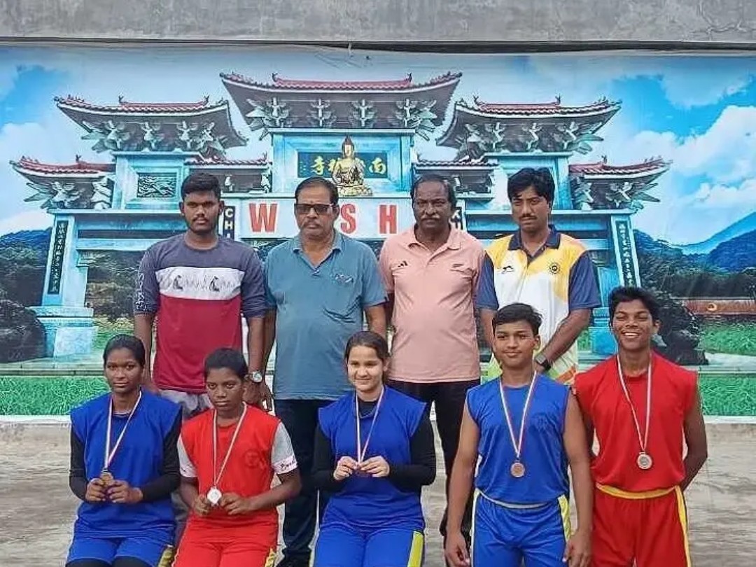 ఉషూ క్రీడల్లో జిల్లా విద్యార్థుల పతకాల జయకేతనం