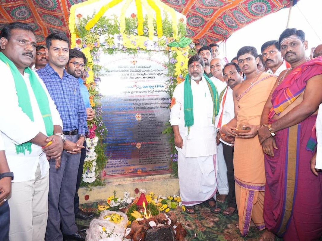 సబ్ స్టేషన్ నిర్మాణానికి డిప్యూటీ సీఎం శంకుస్థాపన
