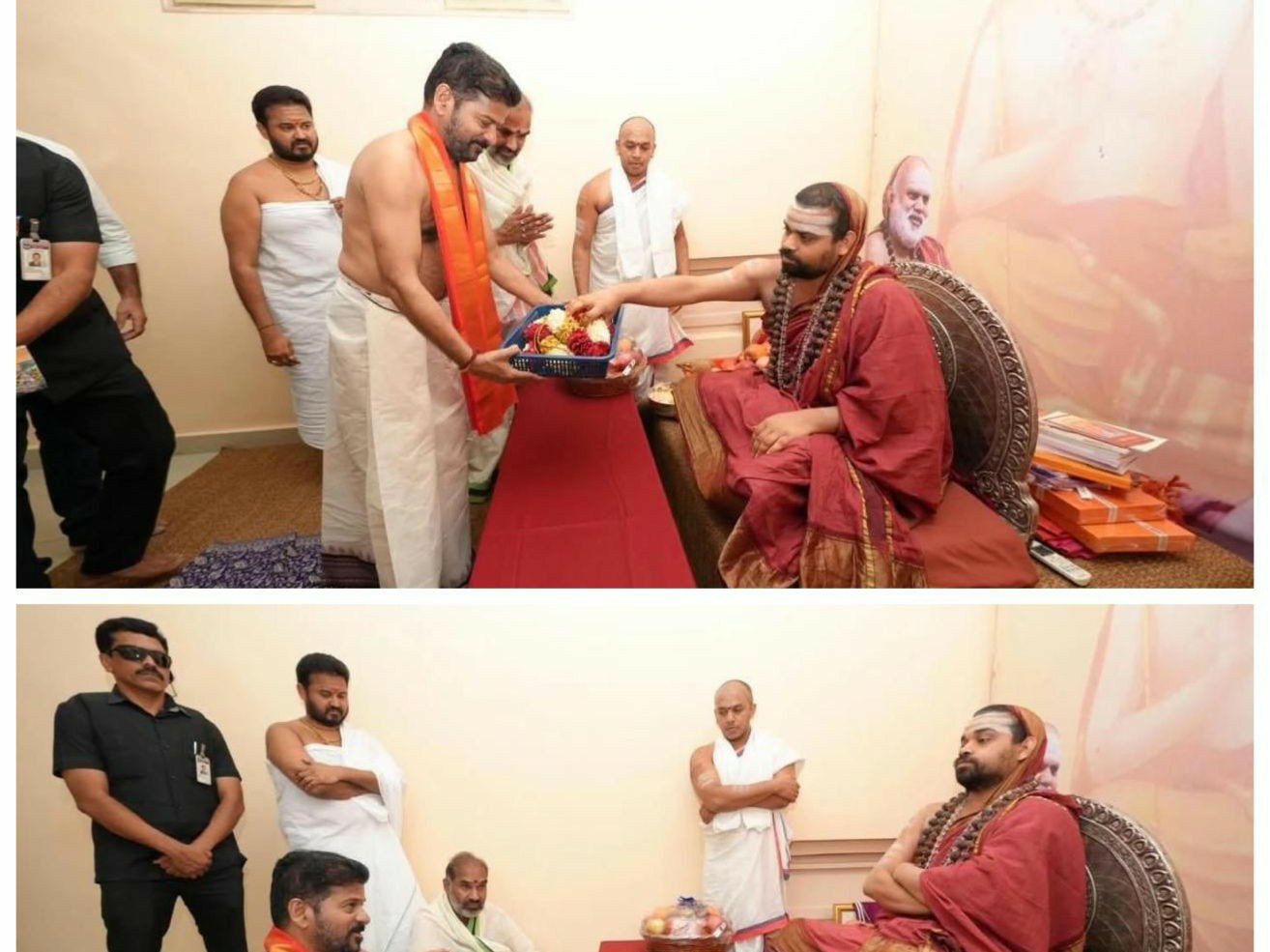 సీఎంతో పాటు జగద్గురువును కలిసిన ప్రభుత్వ విప్