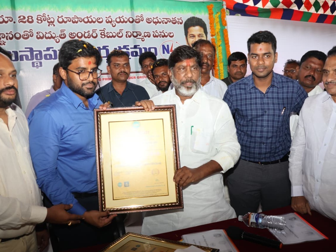 విద్యుత్ సంస్థకు ప్రతిష్టాత్మక పురస్కారం