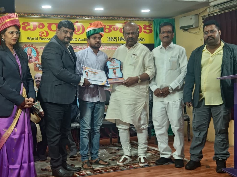 నార్కెట్ పల్లి వాసి లింగం గౌడ్‌కు ‘సేవారత్న’ అవార్డు