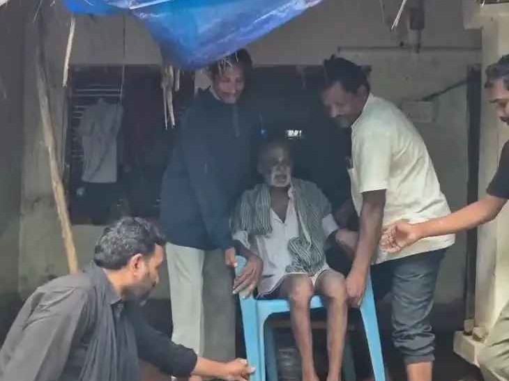 వృద్ధుడిని పునరావాస కేంద్రానికి తరలింపు