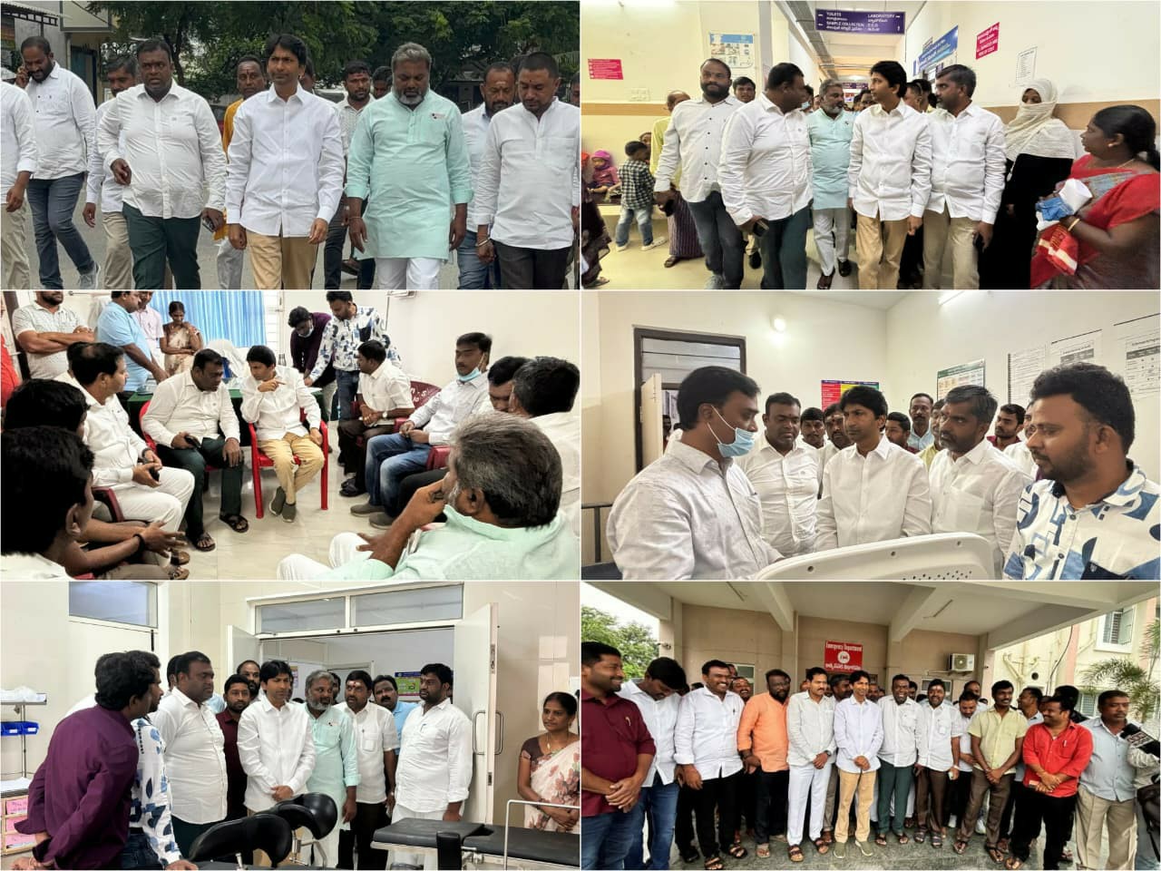 ఏరియా ఆసుపత్రిని సందర్శించిన BJP నేతలు