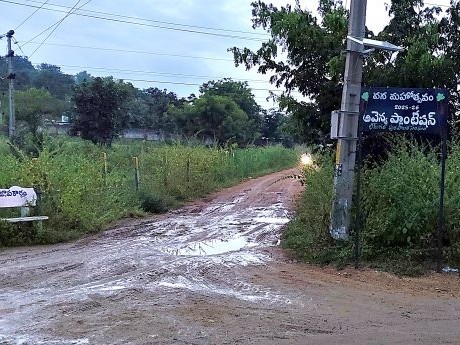 సరైన రోడ్లు లేక విద్యార్థులకు అవస్థలు