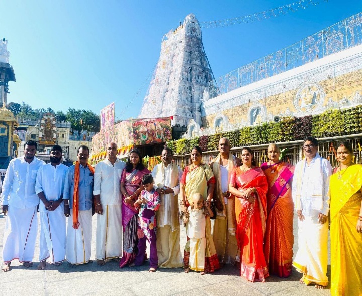 శ్రీవారి సన్నిధిలో ఆచంట ఎమ్మెల్యే సత్యనారాయణ