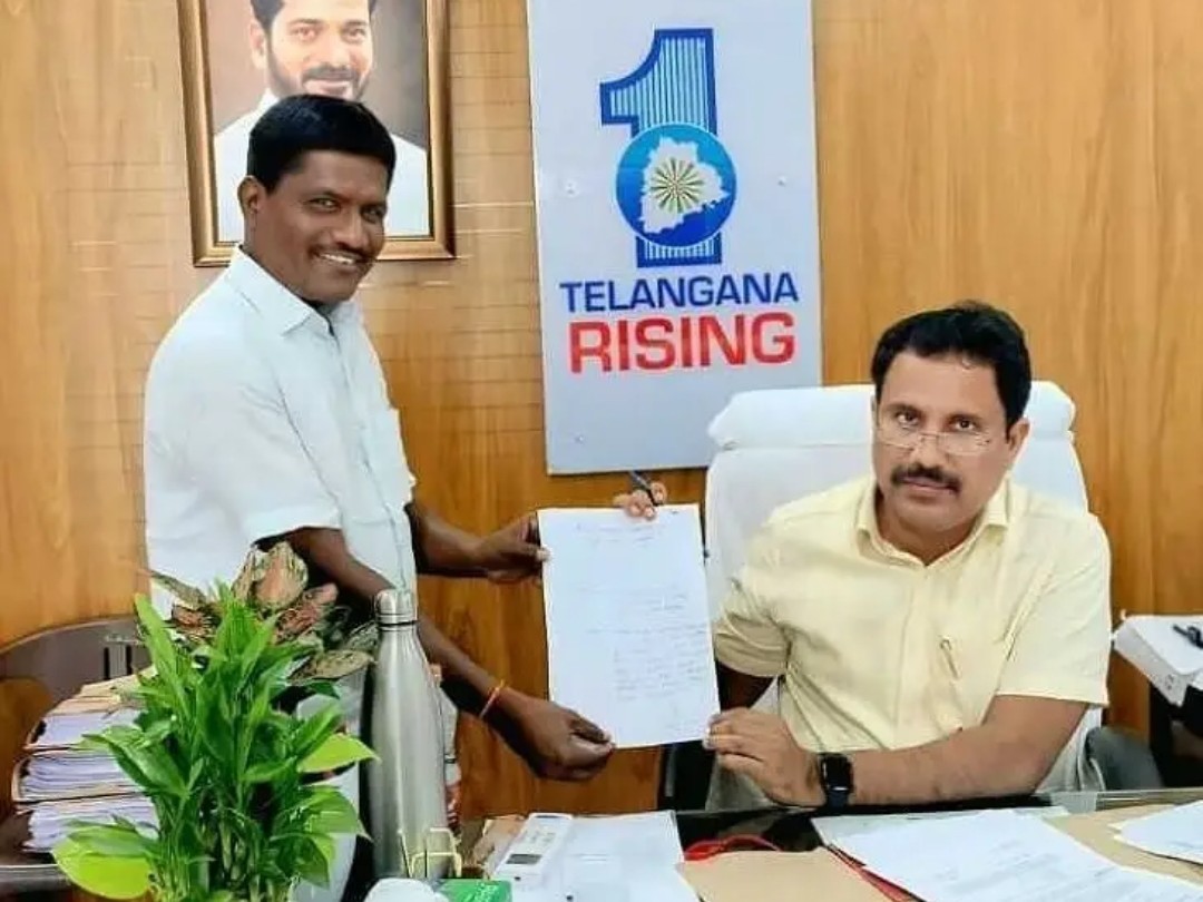 వరి కొనుగోలు కేంద్రం ఏర్పాటు చేయాలని వినతి