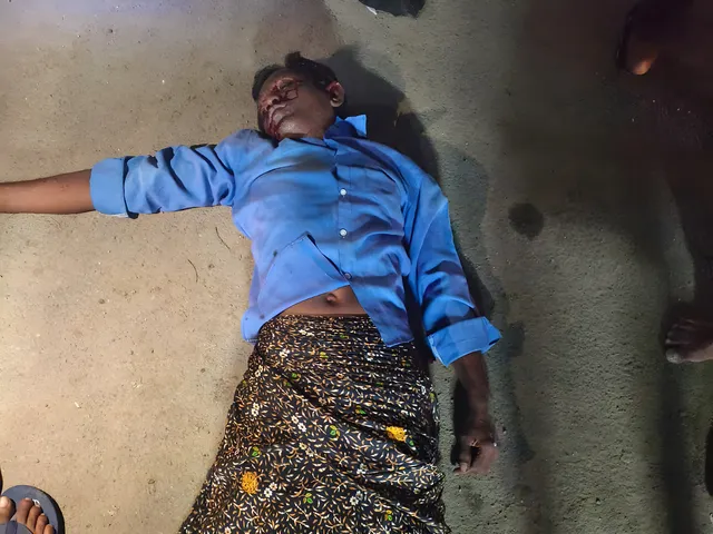 బైక్ నుంచి కిందపడి వ్యక్తికి గాయాలు