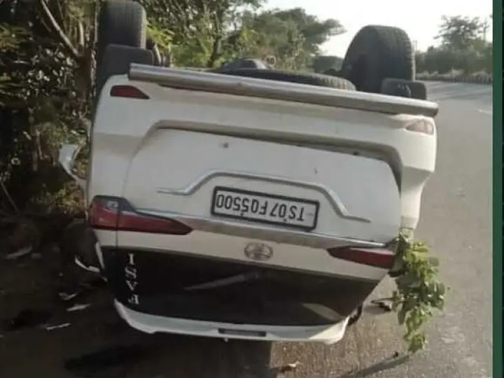 రాజీవ్ రహదారిపై రోడ్డు ప్రమాదం