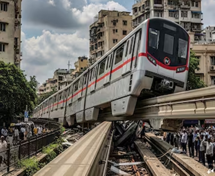 ముంబైలో మోనో రైలుకు ప్రమాదం