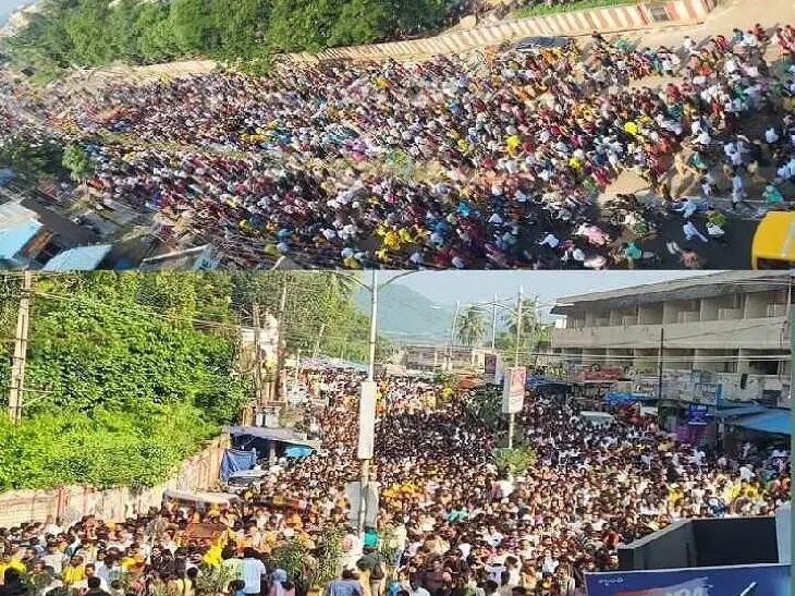 ‘గిరి ప్రదక్షణకు తరలివచ్చిన భక్తులు’