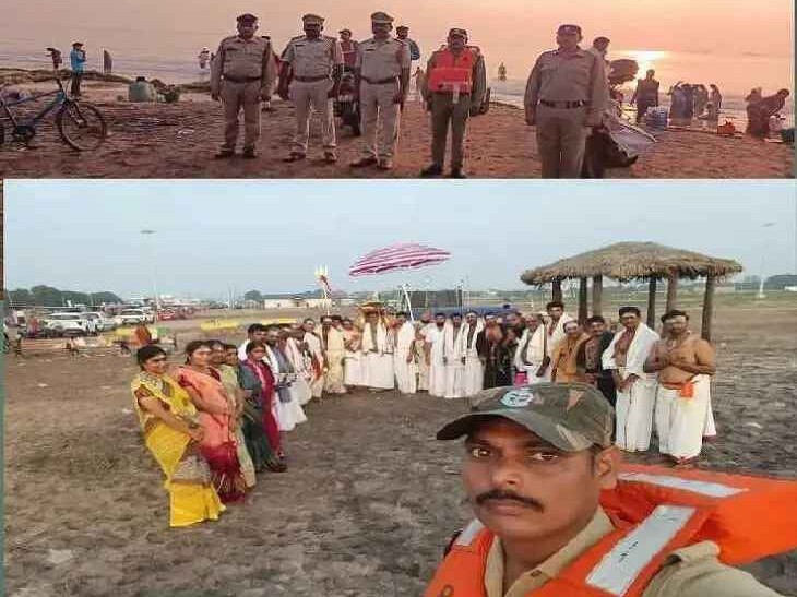 బీచ్‌ల వద్ద మెరైన్ పోలీసుల పహారా