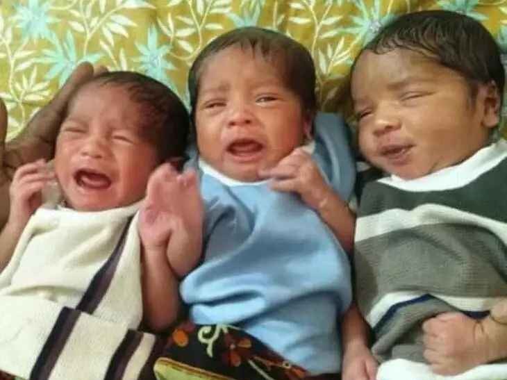 వింత ఘటన: ఓకే కాన్పులో ముగ్గురు జననం