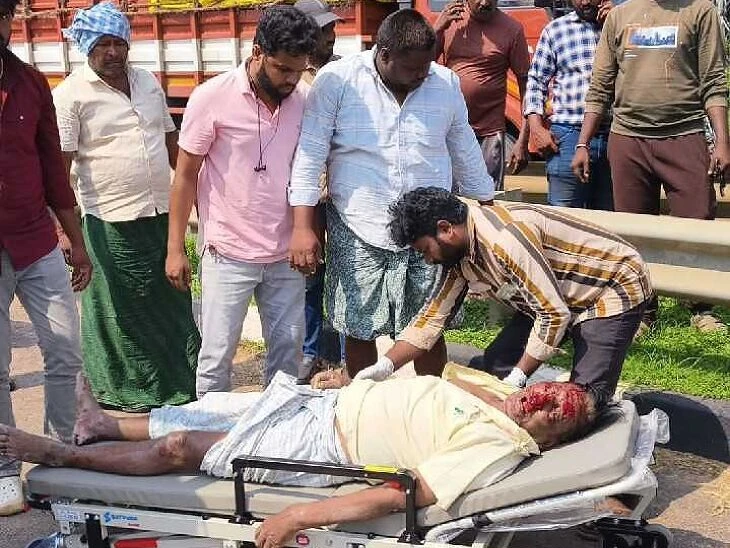 పుల్లలపాడు వద్ద రోడ్డు ప్రమాదం