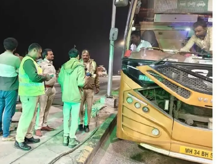 27 మందిపై కేసు.. బస్సు సీజ్