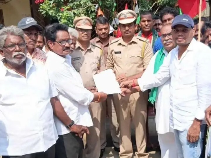 భీమవరంలో గీత కార్మికులు ధర్నా