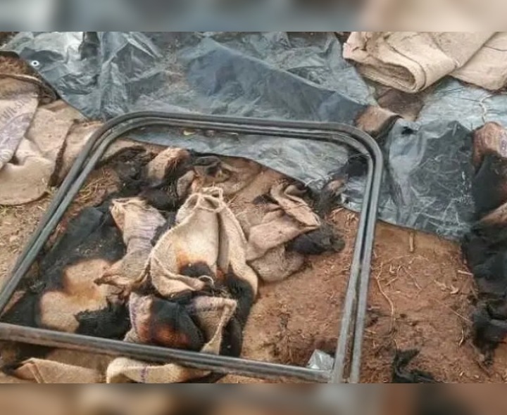 కొనుగోలు కేంద్రం వద్ద అగ్ని ప్రమాదం