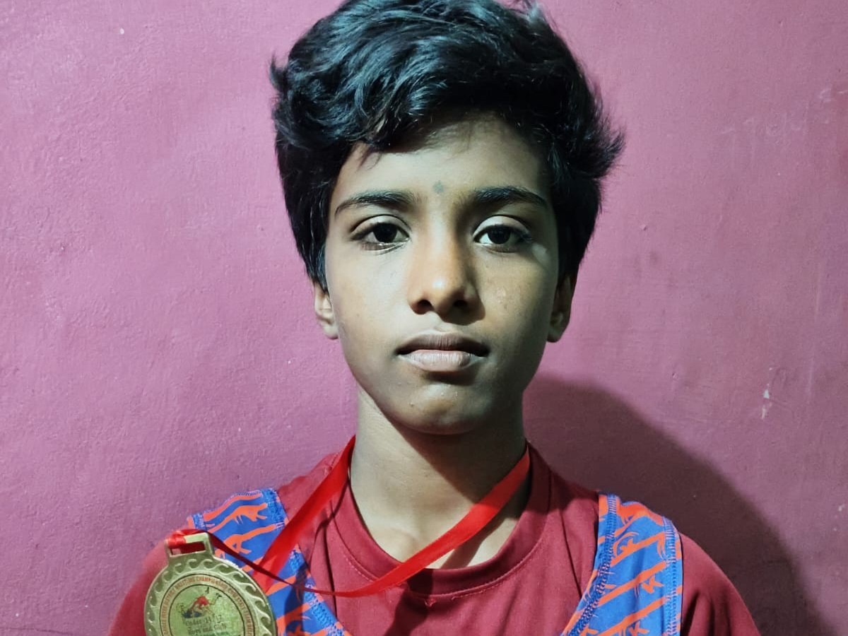 రాష్ట్రస్థాయి కుస్తీ పోటీలలో పామిడి క్రీడాకారిని ప్రతిభ