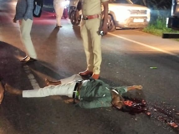 రోడ్డు  ప్రమాదంలో ఒకరు దుర్మరణం