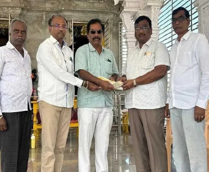 గోవింద క్షేత్ర ఆలయ అభివృద్ధికి విరాళం