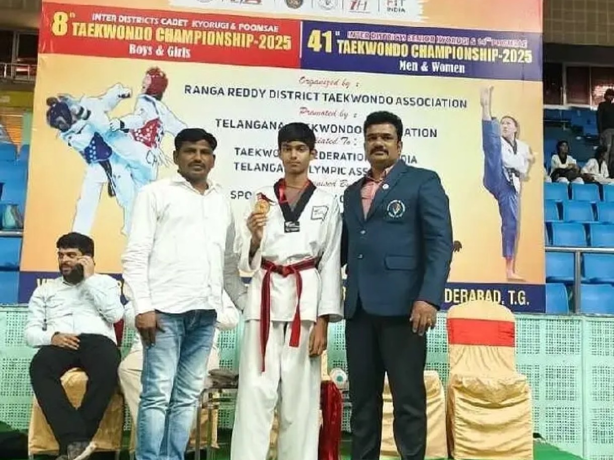 తైక్వాoడోకు సిద్దిపేట విద్యార్థి ఎంపిక