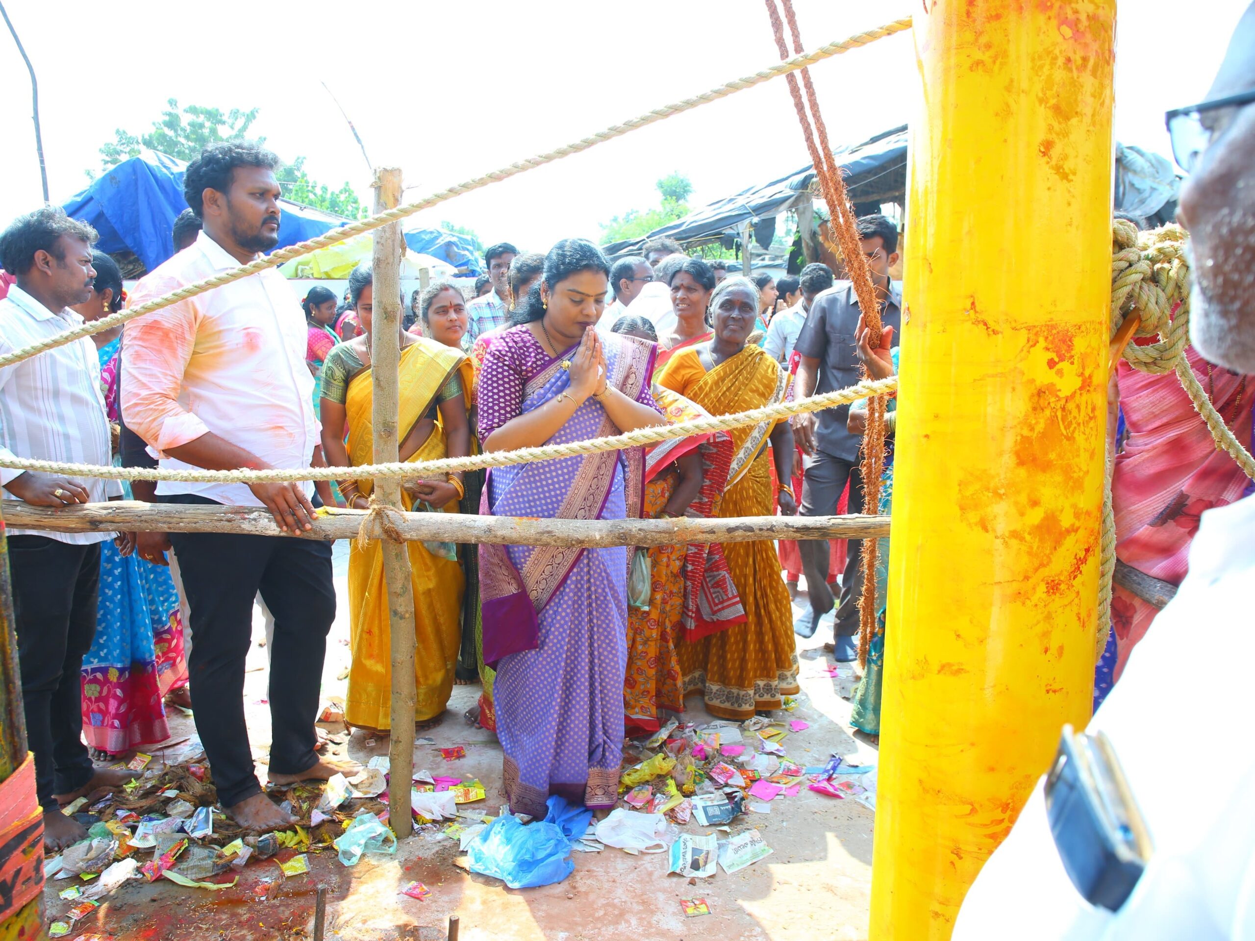 ధ్వజస్తంభ మహోత్సవ కార్యక్రమంలో ఎమ్మెల్యే