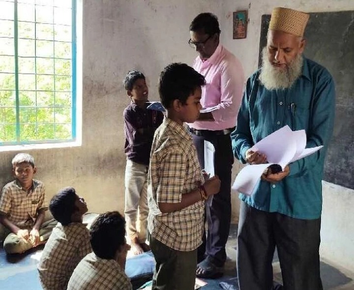 పరీక్షా కేంద్రాన్ని తనిఖీ చేసిన ఎంఈవోలు