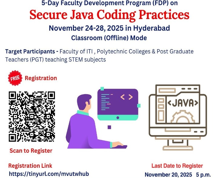 జావా కోడింగ్‌పై 5 రోజుల FREE ట్రైనింగ్