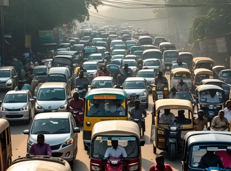 ట్రాఫిక్‌లోనే 117 గంటల జీవితం