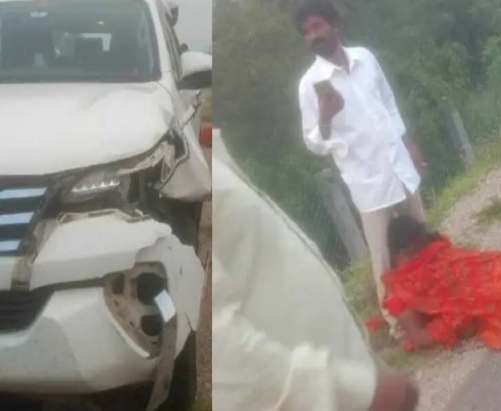 రోడ్డు ప్రమాదంలో.. మహిళ దుర్మరణం