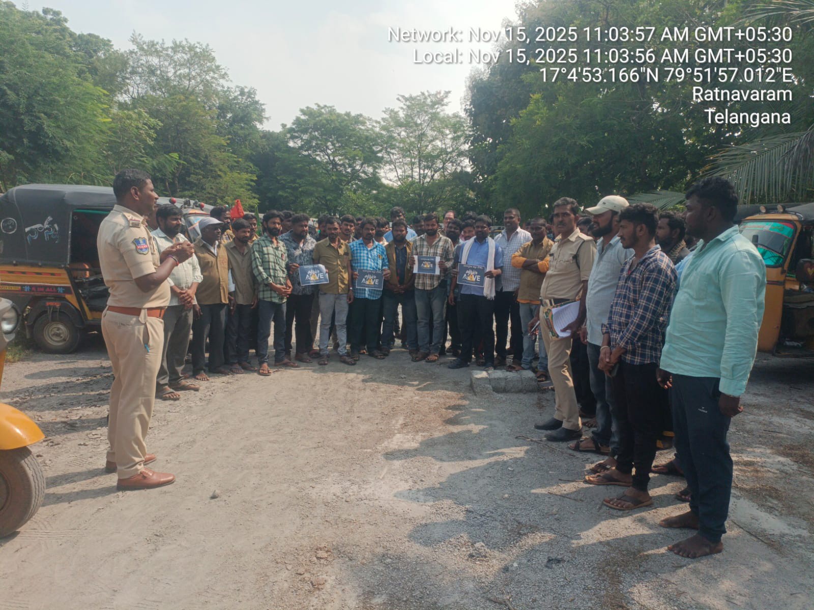 రోడ్డు భద్రత ప్రమాదాల నివారణ పై అవగాహన కార్యక్రమం