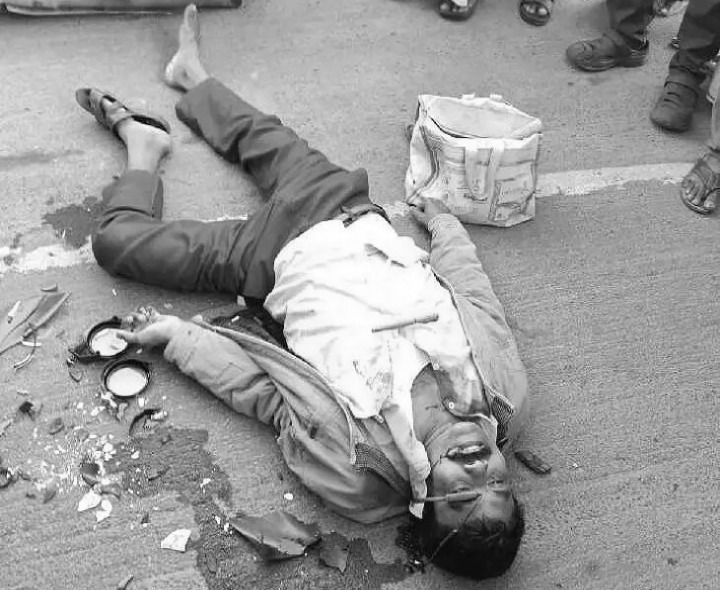 రోడ్డు ప్రమాదంలో ఎలక్ట్రిషీయాన్  మృతి